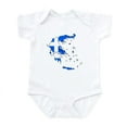 thumbnail image 1 of CafePress - Greece Flag Map Infant Bodysuit - Baby Light Bodysuit, Size Newborn - 24 Months, 1 of 4