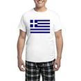 thumbnail image 1 of CafePress - Greece Flag Men's Light Pajamas - Men's Light Loose Fit Cotton Pajama Set, 1 of 7