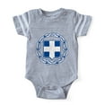 thumbnail image 1 of CafePress - Greek Crest Blue - Cute Infant Baby Football Bodysuit, 1 of 3