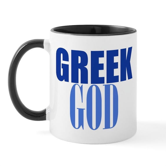 CafePress - Greek God Mug - 11 oz Ceramic Mug - Novelty Coffee Tea Cup
