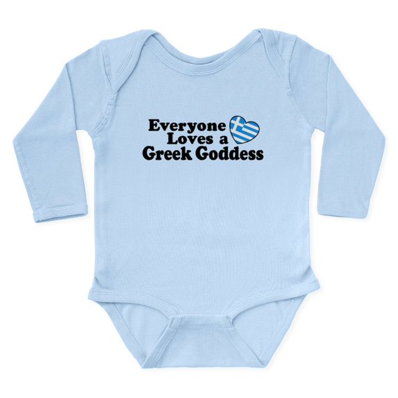 CafePress - Greek Goddess Body Suit - Long Sleeve Cotton Baby Bodysuit