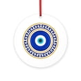 thumbnail image 1 of CafePress - Greek Mati Evil Eye 4 -  Round Wood Ornament 4", 1 of 2