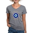thumbnail image 1 of CafePress - Greek Mati Evil Eye 4 Women's V Neck T Shirt - Women's V-Neck Dark T-Shirt, 1 of 4