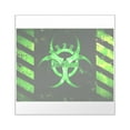 thumbnail image 1 of CafePress - Green Bio Hazard Sticker - Square Sticker 3" x 3", 1 of 1