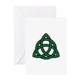thumbnail image 1 of CafePress - Green Celtic Knot - Greeting Card, Blank Inside Glossy, 1 of 3