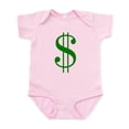 thumbnail image 1 of CafePress - $ Green Dollar Sign Body Suit - Baby Light Bodysuit, Size Newborn - 24 Months, 1 of 4