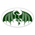 thumbnail image 1 of CafePress - Green Dragon Sticker - Sticker (Oval), 1 of 1