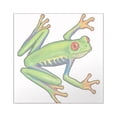 thumbnail image 1 of CafePress - Green Frog Square Sticker 3 X 3 - Square Sticker 3" x 3", 1 of 1