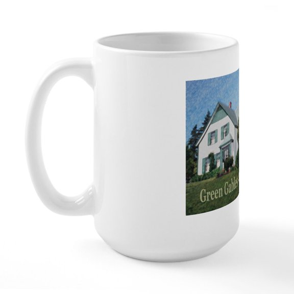 CafePress - Green Gables Large Mug - 15 oz Ceramic Large White Novelty Mug