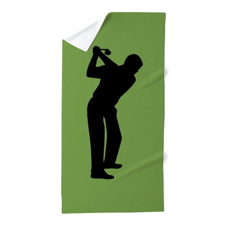 CafePress - Green Golf - Large Beach Towel, Soft 30"x60" Towel with Unique Design