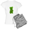 thumbnail image 1 of CafePress - Green Gummy Bear Pajamas - Women's Short Sleeve Print T-Shirt and Pants Light Cotton Pajama Set, 1 of 7