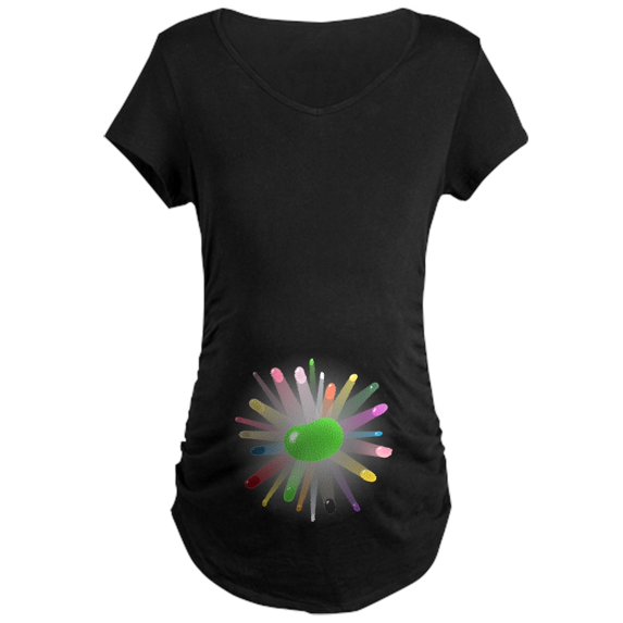CafePress - Green Jellybean Blowout Maternity Dark T Shirt - Maternity Dark T-Shirt
