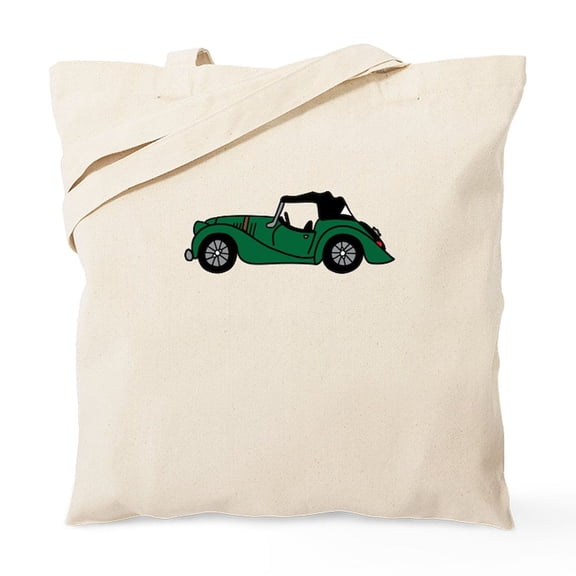 CafePress - Green Morgan Car Cartoon Tote Bag - Unisex Canvas Tote Bag, Beige, 1-Piece