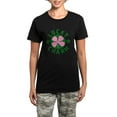 thumbnail image 1 of CafePress - Green / Pink Lucky Charm Women's Dark Pajamas - Women's Short Sleeve Print T-Shirt and Pants Dark Cotton Pajama Set, 1 of 7