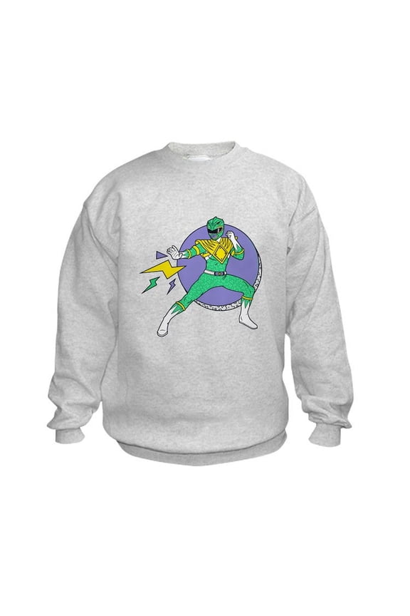 - Green Ranger Lightning Bo - Kids Sweatshirt, Youth Crew Neck Sweatshirt