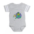 thumbnail image 1 of CafePress - Green Ranger Lightning Bolt - Cute Infant Baby Football Bodysuit, 1 of 3