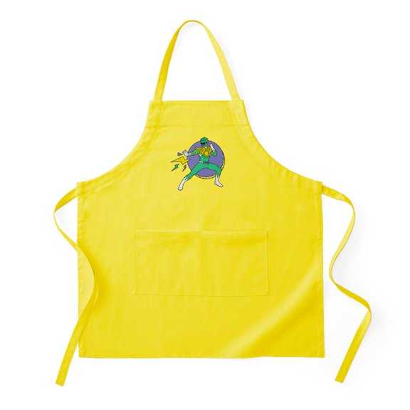 CafePress - Green Ranger Lightning Bolts - Kitchen Apron with Pockets, Grilling Apron, Baking Apron