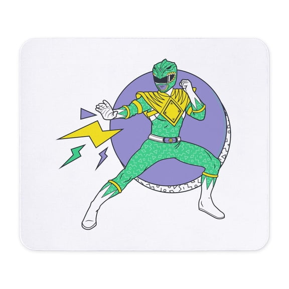 CafePress - Green Ranger Lightning Bolts - Non-slip Rubber Mousepad, Gaming Mouse Pad