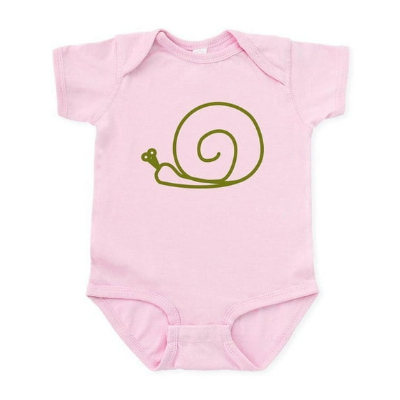 CafePress - Green Snail Infant Bodysuit - Baby Light Bodysuit, Size Newborn - 24 Months
