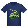 thumbnail image 1 of CafePress - Green Snake Kids Dark T Shirt - Dark T-Shirt Kids XS-XL, 1 of 4