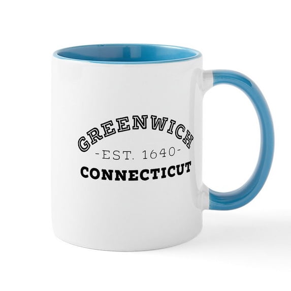 CafePress - Greenwich Connecticut Mugs - 11 oz Ceramic Mug - Novelty Coffee Tea Cup