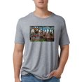 thumbnail image 1 of CafePress - Greetings From Austin Texas Men's Deluxe T Shirt - Mens Tri-blend T-Shirt, 1 of 1