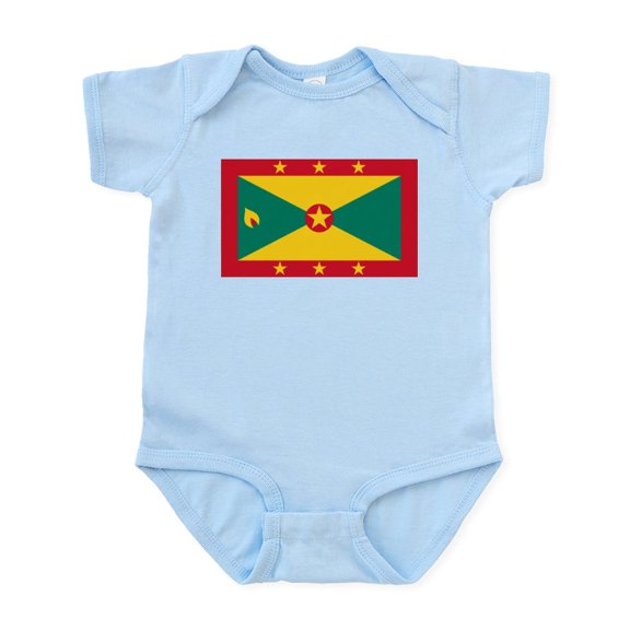 CafePress - Grenada Infant Bodysuit - Baby Light Bodysuit, Size Newborn - 24 Months