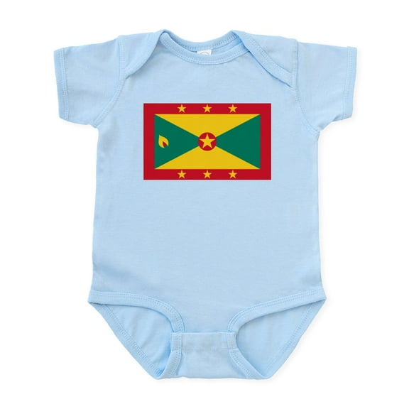 CafePress - Grenada Infant Bodysuit - Baby Light Bodysuit, Size Newborn - 24 Months