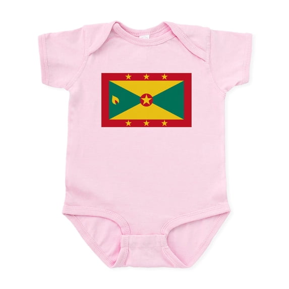 CafePress - Grenada Infant Bodysuit - Baby Light Bodysuit, Size Newborn - 24 Months