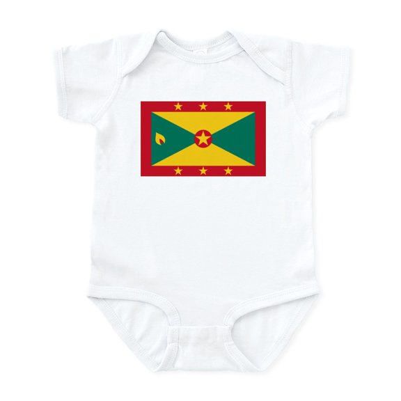 CafePress - Grenada Infant Bodysuit - Baby Light Bodysuit, Size Newborn - 24 Months
