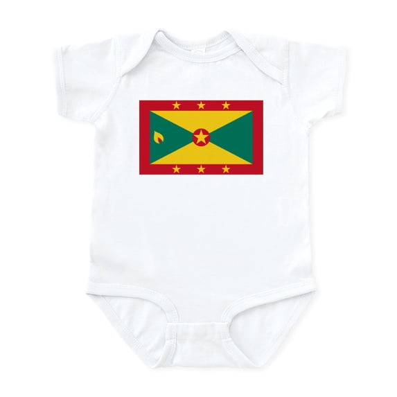 CafePress - Grenada Infant Bodysuit - Baby Light Bodysuit, Size Newborn - 24 Months