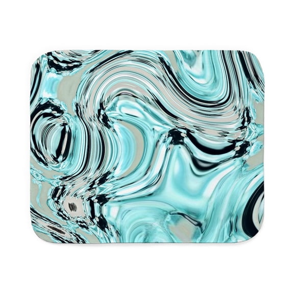 CafePress - Grey Aqua Blue Swirls - Sherpa Fleece Throw Blanket 60" x 50"