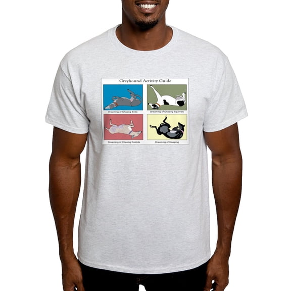 CafePress - Greyhound Activity Guide Ash Grey T Shirt - Men's Classic Graphic T-Shirt