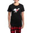 thumbnail image 1 of CafePress - Greyhound Hearthound Women's Dark Pajamas - Women's Short Sleeve Print T-Shirt and Pants Dark Cotton Pajama Set, 1 of 7