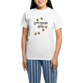 thumbnail image 1 of CafePress - Greyhound Mom Women's Light Pajamas - Women's Short Sleeve Print T-Shirt and Pants Light Cotton Pajama Set, 1 of 7