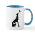 thumbnail image 1 of CafePress - Greyhound Mug/Butterfly - 11 oz Ceramic Mug - Novelty Coffee Tea Cup, 1 of 6