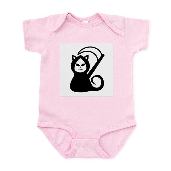 CafePress - Grim Kitty Infant Bodysuit - Baby Light Bodysuit, Size Newborn - 24 Months