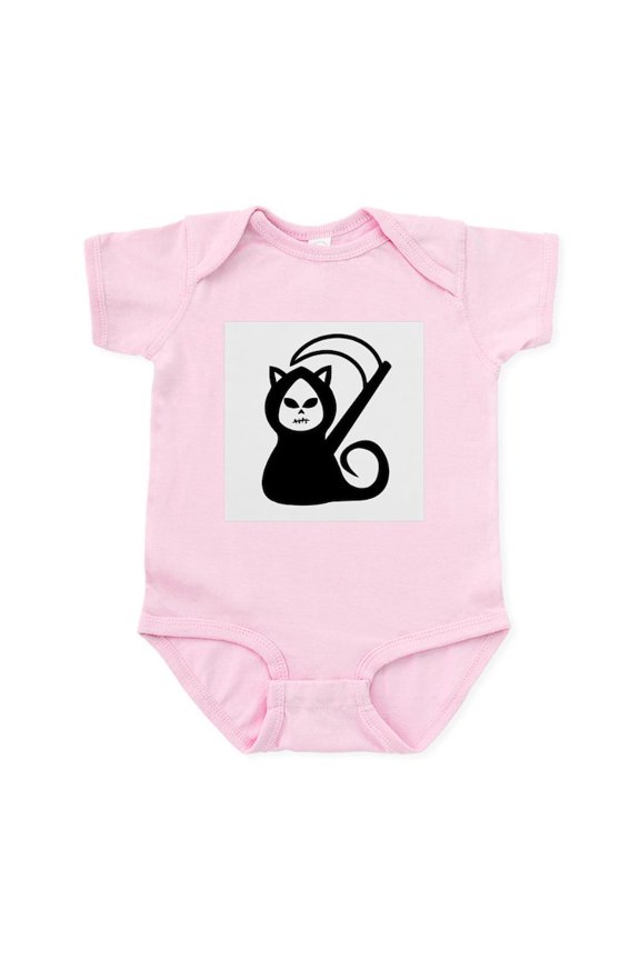 - Grim Kitty Infant Bodysuit - Baby Light Bodysuit, Size Newborn - 24 Months
