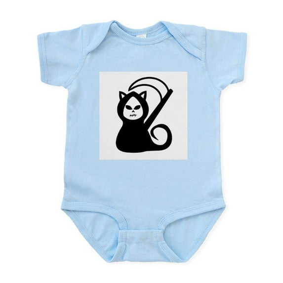 CafePress - Grim Kitty Infant Bodysuit - Baby Light Bodysuit, Size Newborn - 24 Months