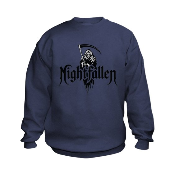 CafePress - Grim Reaper Nightfallen Design - Kids Sweatshirt, Youth Crew Neck Sweatshirt