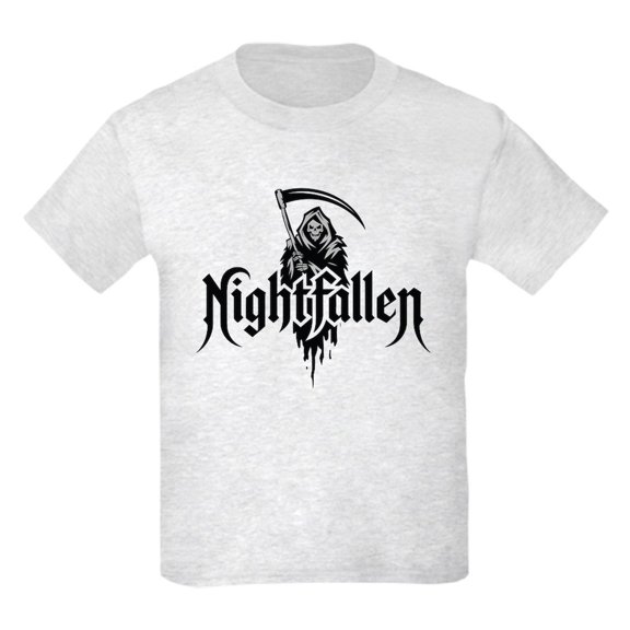 CafePress - Grim Reaper Nightfallen Design Kids T Shirt - Light Classic Kids Graphic, Short Sleeve T-Shirt, Sizes XS-XL