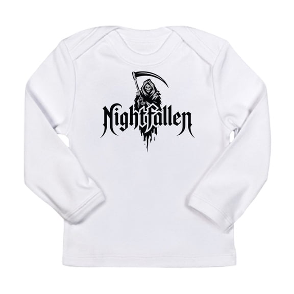 CafePress - Grim Reaper Nightfallen Design Long Sleeve Infant T Shirt - Long Sleeve Infant T-Shirt