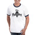 thumbnail image 1 of CafePress - Grim Reaper Nightfallen Design Men's Ringer T Shirt - 100% Cotton Ringed T-Shirt, 1 of 4