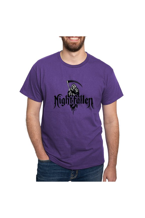 - Grim Reaper Nightfallen Design Men's Value T Shirt - Men's Classic Graphic Cotton T-Shirt