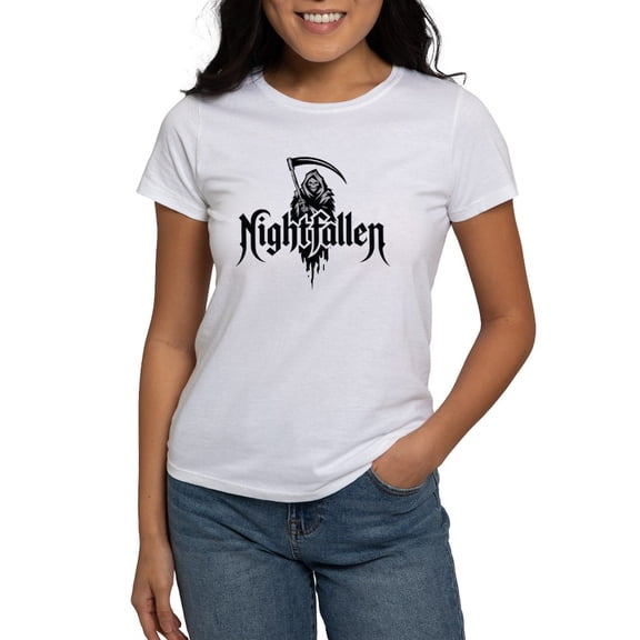 CafePress - Grim Reaper Nightfallen Design Women's Value T Shirt - Women's Classic T-Shirt