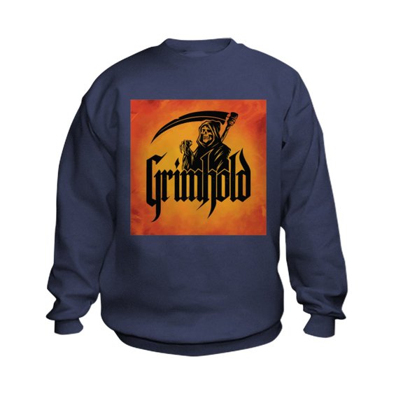 CafePress - Grimhold Reaper Logo - Kids Sweatshirt, Youth Crew Neck Sweatshirt