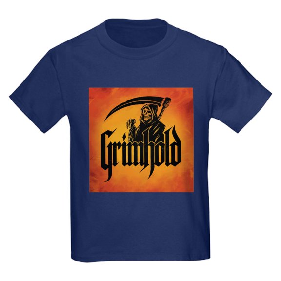 CafePress - Grimhold Reaper Logo Kids T Shirt - Dark T-Shirt Kids XS-XL