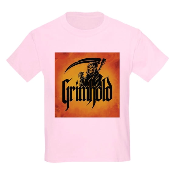 CafePress - Grimhold Reaper Logo Kids T Shirt - Light Classic Kids Graphic, Short Sleeve T-Shirt, Sizes XS-XL