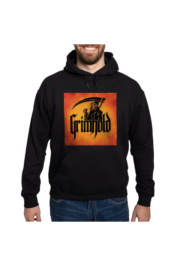 - Grimhold Reaper Logo - Pullover Hoodie, Classic, Comfortable Hooded Sweatshirt