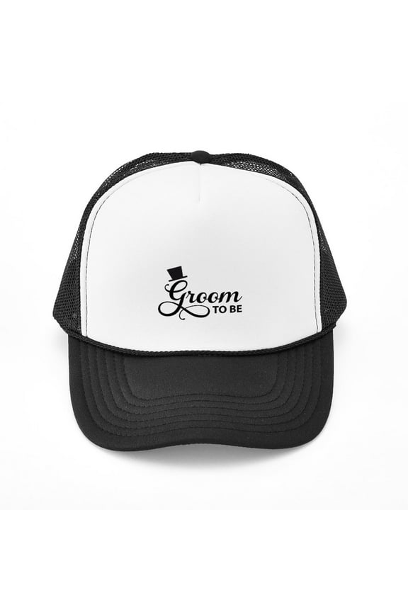- Groom To Be - Adjustable Unisex Printed Trucker Hat with Mesh Back